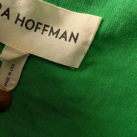 Mara Hoffman Heidi Organic Linen Midi Dress Green Sustainable Eco Designer Med - Picture 11 of 14